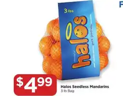 Food 4 Less Halos Seedless Mandarins offer