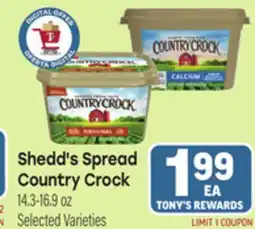 Tony’s Fresh Market Shedd's Spread Country Crock offer