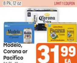 Tony’s Fresh Market Modela, Corona or Pacifico offer