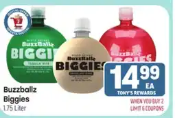 Tony’s Fresh Market Buzzballz Biggies offer