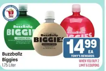 Tony’s Fresh Market Buzzballz Biggies offer