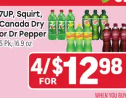 Tony’s Fresh Market 7UP Squirt, Canada Dry or Dr Pepper offer