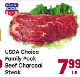 Tony’s Fresh Market USDA Choice Family Pack Beef Charcoal Steak offer