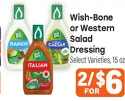 Tony’s Fresh Market Wish-Bone or Western Salad Dressing offer