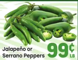 Tony’s Fresh Market Jalapeño or Serrano Peppers offer