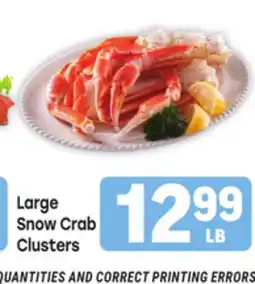 Tony’s Fresh Market Large Snow Crab Clusters offer