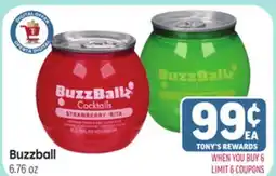 Tony’s Fresh Market Buzzball offer
