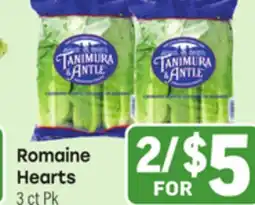 Tony’s Fresh Market Romaine Hearts offer