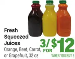 Tony’s Fresh Market Fresh Squeezed Juices offer