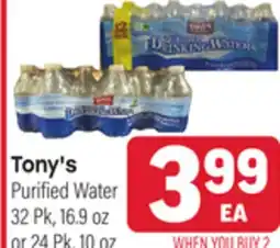 Tony’s Fresh Market Tony's Purified Water offer