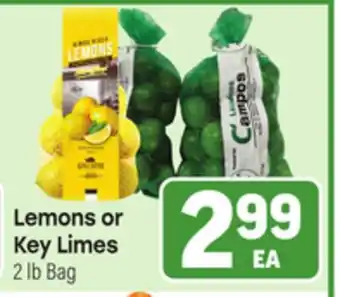 Tony’s Fresh Market Lemons or Key Limes offer