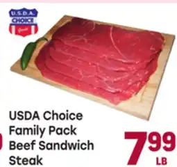 Tony’s Fresh Market USDA Choice Family Pack Beef Sandwich Steak offer