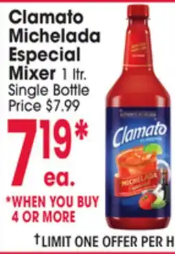 Jewel-Osco Clamato Michelada Especial Mixer offer