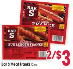 Jewel-Osco Bar S Meat Franks offer