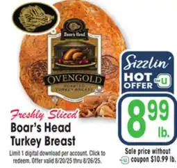 Jewel-Osco Boar's Head Turkey Breast offer