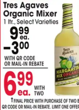 Jewel-Osco Tres Agaves Organic Mixer offer