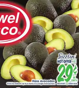 Jewel-Osco Hass Avocados offer