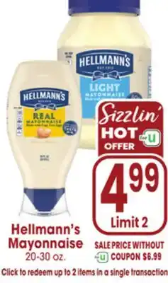 Jewel-Osco Hellmann's Mayonnaise offer