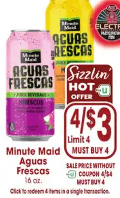 Jewel-Osco Minute Maid Aguas Frescas offer