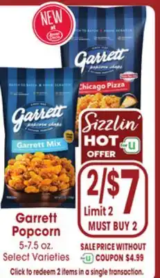 Jewel-Osco Garrett Popcorn offer