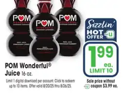 Jewel-Osco POM Wonderful Juice offer