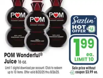 Jewel-Osco POM Wonderful Juice offer
