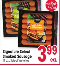 Jewel-Osco Signature Select Smoked Sausage offer