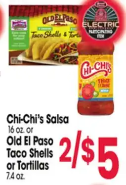 Jewel-Osco Chi-Chi's Salsa 16 oz. or Old El Paso Taco Shells or Tortillas 7.4 oz offer