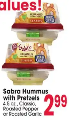 Jewel-Osco Sabra Hummus with Pretzels offer