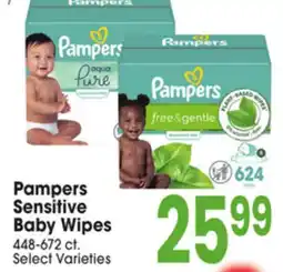 Jewel-Osco Pampers Sensitive Baby Wipes offer