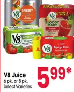 Jewel-Osco V8 Juice offer