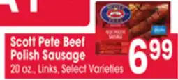 Jewel-Osco Scott Pete Beef Polish Sausage offer