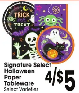 Jewel-Osco Signature Select Halloween Paper Tableware offer