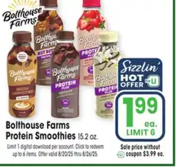 Jewel-Osco Bolthouse Farms Protein Smoothies offer