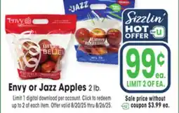 Jewel-Osco Envy or Jazz Apples offer