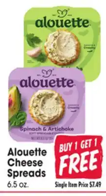 Jewel-Osco Alouette Cheese Spreads offer