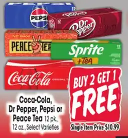 Jewel-Osco Coca-Cola, Dr Pepper, Pepsi or Peace Tea offer