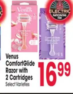 Jewel-Osco Venus ComfortGlide Razor with 2 Cartridges offer