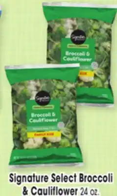 Jewel-Osco Signature Select Broccoli & Cauliflower offer