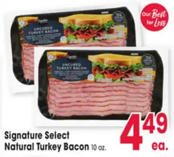 Jewel-Osco Signature Select Natural Turkey Bacon offer