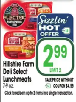 Jewel-Osco Hillshire Farm Deli Select Lunchmeats offer