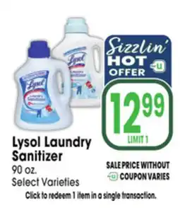 Jewel-Osco Lysol Laundry Sanitizer offer