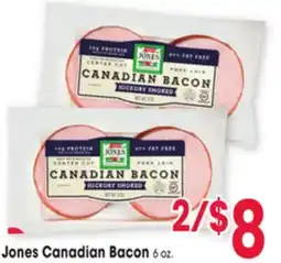 Jewel-Osco Jones Canadian Bacon offer