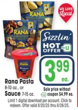 Jewel-Osco Rana Pasta 8-10 oz., or 8-10 oz., or Sauce Sauce 7-15 oz offer