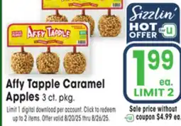 Jewel-Osco Affy Tapple Caramel Apples offer