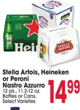 Jewel-Osco Stella Artois, Heineken or Peroni Nastro Azzurro offer