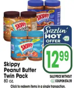 Jewel-Osco Skippy Peanut Butter Twin Pack offer
