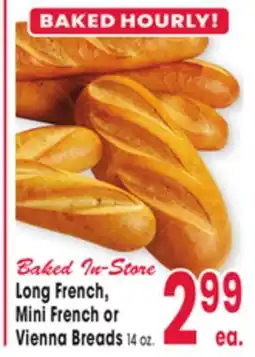 Jewel-Osco Long French, Mini French or Vienna Breads offer