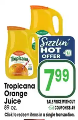 Jewel-Osco Tropicana Orange Juice offer