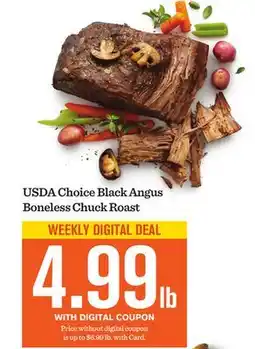 Mariano's USDA Choice Black Angus Boneless Chuck Roast offer